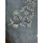 Bonworth VTG Grandma Core Denim Floral Embroidered Y2K Vest Women Large Grunge Festival Photo 6
