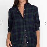 Johnny Was NEW Zuzu Velvet Back Oversized Shirt Size Small Photo 0