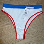 Roxy NWT  Hello July High Leg Midwaist Bikini Bottoms Moderate Coverage Size M Photo 1