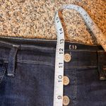 Gap  Denim Favorite Jegging Dark Wash Button Fly Jeans Size 14/32 Tall‎ Photo 4
