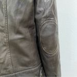 L.A.M.B. RIANI Brown 100% Leather Moto Biker’s Jacket Size 12 Photo 5