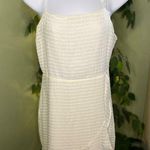 DAO CHLOE DAO Boutique Mini Dress Cream in Color with Ruffle in Front Size Med Photo 0