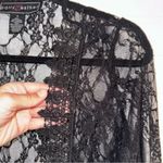 Polly & Esther Black Lace Robe/Cardigan with Bell Sleeves Photo 2