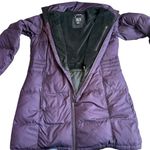 Mountain Hardwear Size L Quilted Down Puffer Jacket Purple Longline Winter Coat Photo 1