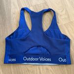 Outdoor Voices  Racerback Sports Bra – Blue – Size S Photo 2