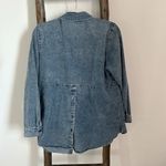 Joan Rivers Blue Denim Vintage Washed Shirt With Pockets Womens Size M Photo 6