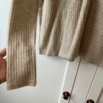 Project Social T Dream Waffle Knit Thermal Top Oatmeal XS Photo 4