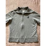 Disney Walt World Woman Fleece Zip Sweater Mickey Mouse Gray Sz Medium Photo 1