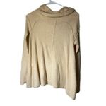 Free People Cream Peachy Long Sleeve Cowl Turtleneck Sweater Oversized XS Photo 1