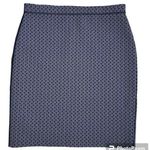 J. McLaughlin  Halle Reversible Skirt Navy Scuba Preppy Resort Coastal Size S Photo 0