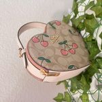 Coach Heart Crossbody In Signature Canvas With Heart Cherry Print CE653 Photo 1