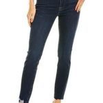 frame denim  Le High Skinny Blue Heren Raw Hem Crop Distressed Jeans Size 24 EUC Photo 1