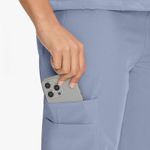 Straight Leg Scrub Pants for Women Rock Grey Size L Blue Size L Photo 3