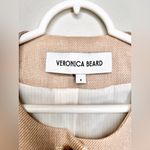 Veronica Beard  Tamara Linen Blend Vest Sandalwood Melange Size 8 Photo 4