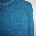Karen Scott  M Turtle Neck Pullover Sweater in Deep Turquoise Photo 2