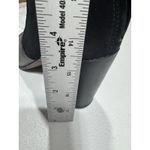 Naked Feet Womens Beta Bootie Leather/Suede Upper Block Heel Peep Toe 8M Black Size 8 Photo 11