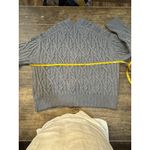 Vince Interlocking Cable Wool-Cashmere-Blend Cardigan Light Slate Size XL $465 Photo 10