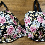 Torrid Curve Women’s Size 40DD Floral Skulls Stretch Bra Photo 0