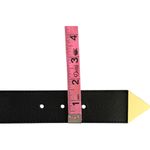 EXPRESS Black & Gold Faux Grained Leather Women’s Fashion Belt Small Photo 11