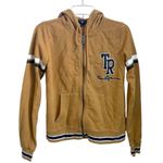 True Religion Women's Collegiate Zip Hoodie size S Gold Photo 8