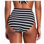 Kate Spade Bikini Bottoms Size Extra Small High Waisted Black White Stripe NWT Photo 1