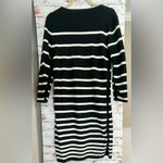 Rag and Bone Black Knit Dress with White Stripe Photo 1