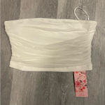SheIn White Bandeau  Top Crop Photo 0