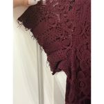 Altar'd State Altar’d State Maroon Lace Short Sleeve Dress Size Medium Photo 2