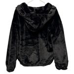 Pretty Little Thing Jacket Faux Fur Balloon Sleeved Hooded Black Size 8 Cozy Comfy Photo 5