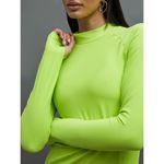 NWT CARBON38 Colorblock‎ Run Top in Melt Acid Lime Size XS Super Soft Neon Green Photo 1