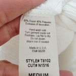 Cal Style white rayon blend guaze off shoulder blouse size medium Photo 7