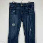 Democracy  Blue Patriot Straight Leg Jeans Womens 10 Denim Mid Rise Zip Fly Photo 1