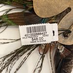 Chico's Chico’s Large Wild Peacock Feather Pin/Brooch Beaded Rhinestone Metal Fastener Photo 5
