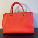 MCM 2-Way Red Leather Top Handle Shoulder Bag - Preowned Photo 1