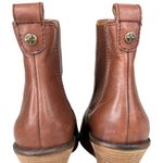 Lucky Brand  Fedora Brown Leather Wedge Ankle Boots Booties 6.5 Photo 7