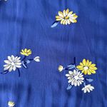 Old Navy  Blue Floral Patterned Short Sleeve Dress Photo 7