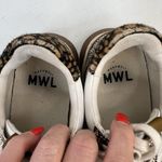 Madewell MWL Size 7.5 Kickoff Trainer Sneaker Leather Calf Hair Lace Up Shoes Photo 6