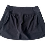 Athleta  Run With It Skort‎ Womens Small Black Tennis Golf Pickleball Active Photo 0