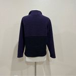 Croft & Barrow Vintage C&B Sport Purple and Black Snowflake Embroidered Fleece Size Small Photo 6