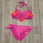 PINK - Victoria's Secret Pink tassel ruffle swim set pink Victoria secret and AriZona small large READ Photo 0