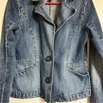 Old Navy Vintage Y2k  Denim Blazer Jacket‎ with Cuffs Large Buttons Size M Photo 2