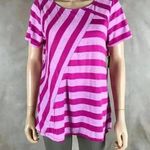 G.H. BASS Mixed Striped Pink T Photo 4