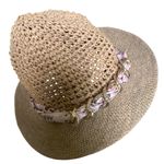 Steve Madden  Summer Sun Hat with Floral Band For Girls 100% yarn vacation resort Photo 4