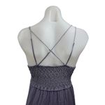 Free People Adella Gray Lace Sleeveless Cami Camisole Maxi A-Line Tank Dress M Photo 4