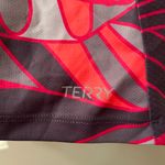 Terry Cycling Sleeveless Jersey Size Medium Pink Grey Geometric Back Pockets Multiple Photo 3