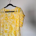 Anthropologie Lilka Yellow Printed Swimsuit Coverup Womens XS Beachy Summer Photo 2