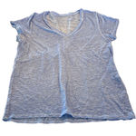 J.Crew 100% Linen Light Blue V-Neck Women's Top size XL Photo 0