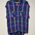 Rails Free People Short Sleeve Button Down Flannel Shirt Photo 1