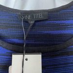 OHNE TITEL‎ 3/4 Sleeve Knit Sweater Knee Dress Striped Bodycon Black Size XS Photo 6