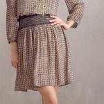 Anthropologie Vanessa Virginia Callista Brown Black Long Sleeve Dress Large Photo 1
